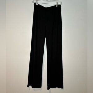 Eileen Fisher Petite Elegant Wide Leg Black Pants